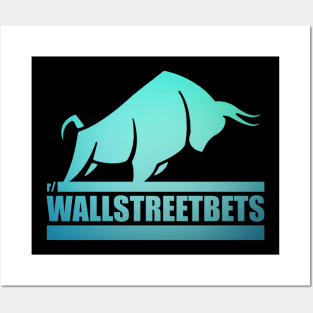 Wallstreetbets WSB - Diamond Hands - Stock Market To The Moon Tendies Posters and Art